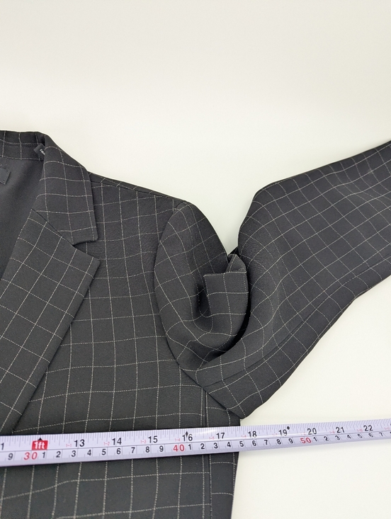 Theory Black Staple Check Crepe Blazer Women's 6 Professional Career Minimalist - Picture 5 of 9